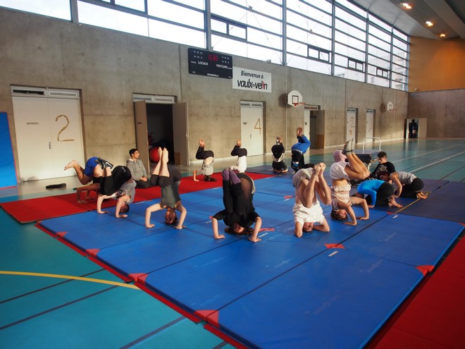 Praticable gymn