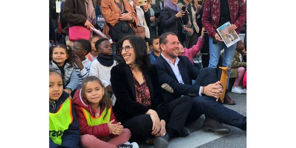 Rima abdul malak ministre de la culture et cedric van styvendael maire de villeurbanne photo progres julie skubich paquet 1663924493