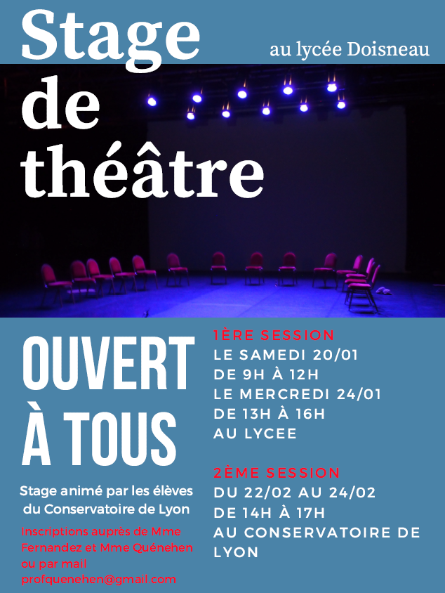 Stage theatre affiche