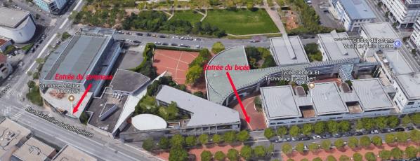 Vue lycee et gymnase 1
